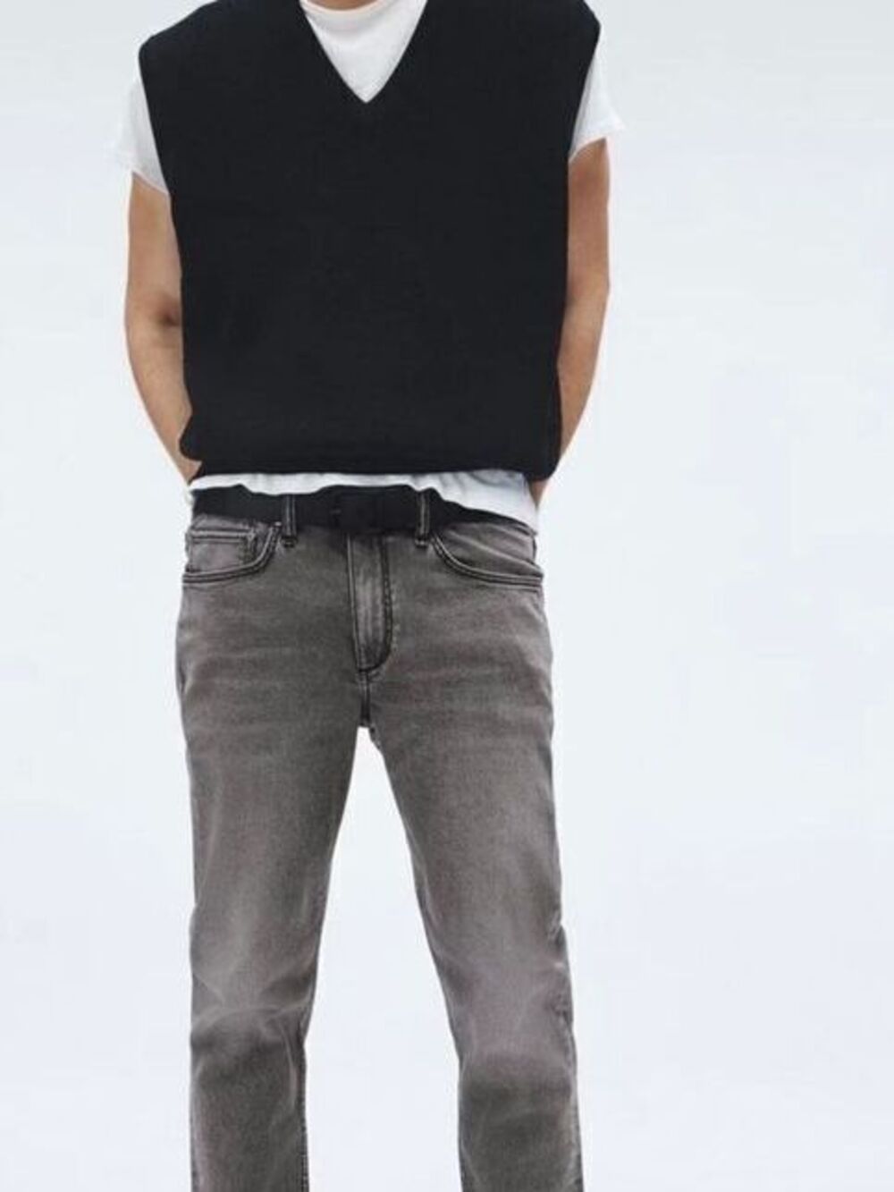 Rag & Bone Men's Slim Fit Jeans Gray Size 34x32 5-Pocket Design